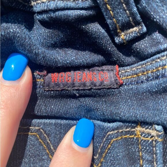 Boys Wrangler dark blue bootcut size 8 regular pull on jeans - Picture 8 of 9